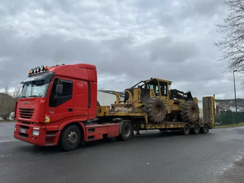 Transport d'engin forestier, Saint-Flour, SARL Gueniot