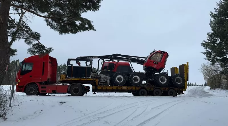 Transport d'engin forestier, Saint-Flour, SARL Gueniot
