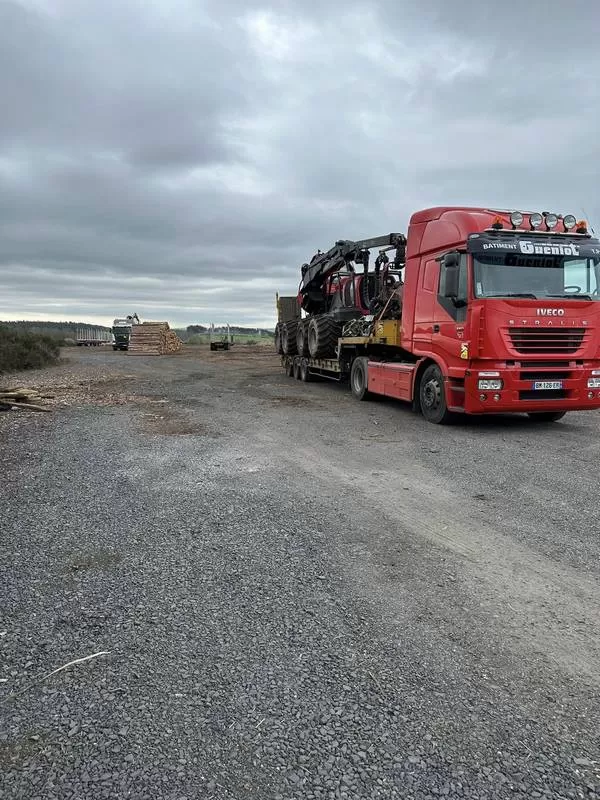 Transport d'engin forestier, Saint-Flour, SARL Gueniot
