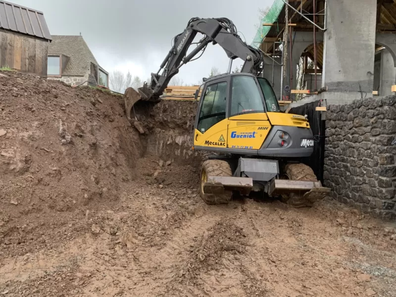 Travaux de terrassement , Saint-Flour, SARL Gueniot