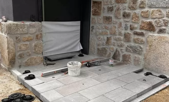 Carrelage extérieur, Saint-Flour, SARL Gueniot