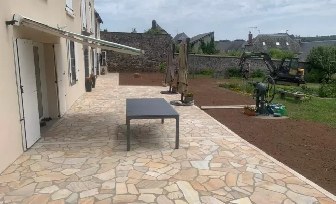 Carrelage extérieur, Saint-Flour, SARL Gueniot
