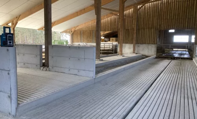 Construction bâtiment agricole, Saint-Flour, SARL Gueniot